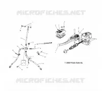 INSTRUMENTS MAITRE CYLINDRE/FREIN LINE   A03CA32AA (4986248624B05) pour Polaris TRAIL BOSS 330 de 2003