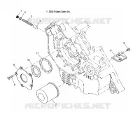 POMPE A HUILE and FILTRE A HUILE   A03CA32AA (4999201699920169D05) pour Polaris TRAIL BOSS 330 de 2003