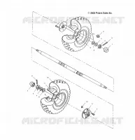 ROUE ARRIERE   A03CA32AA (4986228622C02) pour Polaris TRAIL BOSS 330 de 2003