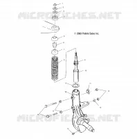 SUPPORT   A03CA32AA (4949354935b008) pour Polaris TRAIL BOSS 330 de 2003