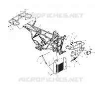 SUPPORT PARE CHOCS / PORTE PAQUET   A03CA32AA (4978627862A06) pour Polaris TRAIL BOSS 330 de 2003