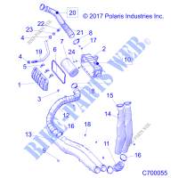 ENGINE, PRISE D'AIR SYSTEM   R20RRR99/A/B (C700055) pour Polaris RANGER 1000 WINTER PREP FACTORY CHOICE de 2020