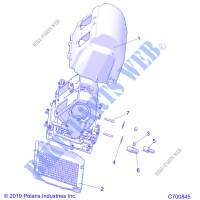 CHAUFFAGE   R20RSR99/A/B (700845) pour Polaris RANGER CREW 1000 WINTER PREP FACTORY CHOICE de 2020