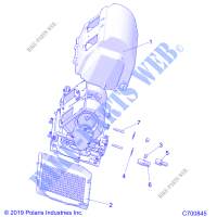 CHAUFFAGE   R20RRE99/A/B (700845) pour Polaris RANGER XP 1000 FACTORY CHOICE de 2020