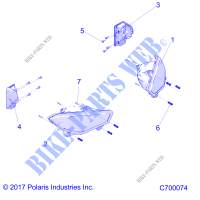 PHARES AND TAILLIGHTS   R20RRE99/A/B (C700074) pour Polaris RANGER XP 1000 FACTORY CHOICE de 2020