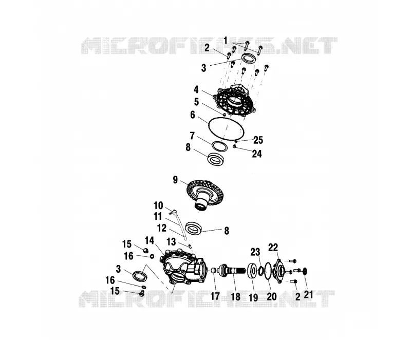 PONT ARRIERE - A02CK42AA/AB (4970327032C03) Polaris ATV 425 2002 XPEDITION 425  XPEDITION 425 - A02CK42AA/AB
