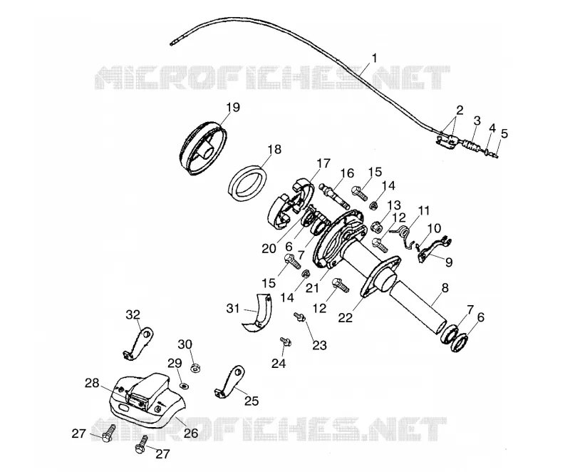 FREIN ARRIERE - A01EA05CA (4970887088B10) Polaris SCRAMBLER 50 2001 SCRAMBLER 50  SCRAMBLER 50 - A01EA05CA