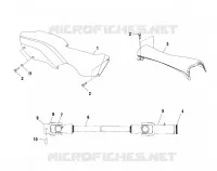 ARBRE DE TRANSMISSION   A01BG50AA (4963766376B001) pour Polaris SCRAMBLER 500 4X4 de 2001