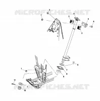 COLONNE DE DIRECTION   A01BG50AA (4963766376B009) pour Polaris SCRAMBLER 500 4X4 de 2001