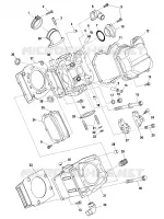 CYLINDRE   A01BG50(AA)(AB) (4963766376D001) pour Polaris SCRAMBLER 500 4X4 de 2001