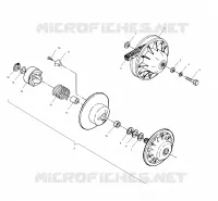 EMBRAYAGE DE TRANSMISSION   A01BG50AA (4963766376B013) pour Polaris SCRAMBLER 500 4X4 de 2001