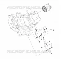 FILTRE A HUILE   A01BG50(AA)(AB) (4963766376D010) pour Polaris SCRAMBLER 500 4X4 de 2001