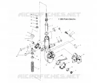 JAMBE DE FORCE AVANT   A01BG50AA (4954855485B006) pour Polaris SCRAMBLER 500 4X4 de 2001