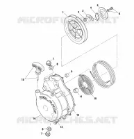 LANCEUR   A01BG50(AA)(AB) (4963766376D007) pour Polaris SCRAMBLER 500 4X4 de 2001