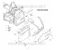 PARE CHOCS AVANT   A01BG50AA (4963766376A005) pour Polaris SCRAMBLER 500 4X4 de 2001