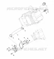 POMPE A EAU   A01BG50(AA)(AB) (4963766376D008) pour Polaris SCRAMBLER 500 4X4 de 2001