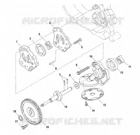 POMPE A HUILE   A01BG50(AA)(AB) (4963766376D009) pour Polaris SCRAMBLER 500 4X4 de 2001