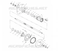 PONT ARRIERE   A01BG50AA (4963766376C004) pour Polaris SCRAMBLER 500 4X4 de 2001