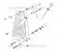 RESERVOIR D'HUILE   A01BG50AA (4963766376A012) pour Polaris SCRAMBLER 500 4X4 de 2001