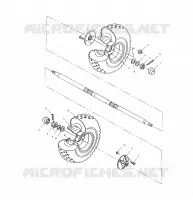 ROUE ARRIERE   A01BG50AA (4963766376C003) pour Polaris SCRAMBLER 500 4X4 de 2001