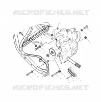 SUPPORT PONT   A01BG50AA (4963766376B014) pour Polaris SCRAMBLER 500 4X4 de 2001