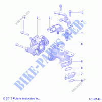 ENGINE, CARBURANT INJECTION   A21HBB07A3/A7/B3/B7 (C102143) pour Polaris OUTLAW 70 de 2021