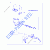 FREINS, FRONT FREIN LEVER AND MASTER CYLINDER   A21SDE57A4/B4 (100868) pour Polaris SPORTSMAN 570 TOURING EPS de 2021