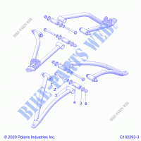 SUSPENSION, A ARM MOUNTING   A21SHY57AL/BL/Z57AD/BD (C102293 3) pour Polaris SPORTSMAN 570 SP TRAIL PACKAGE de 2021