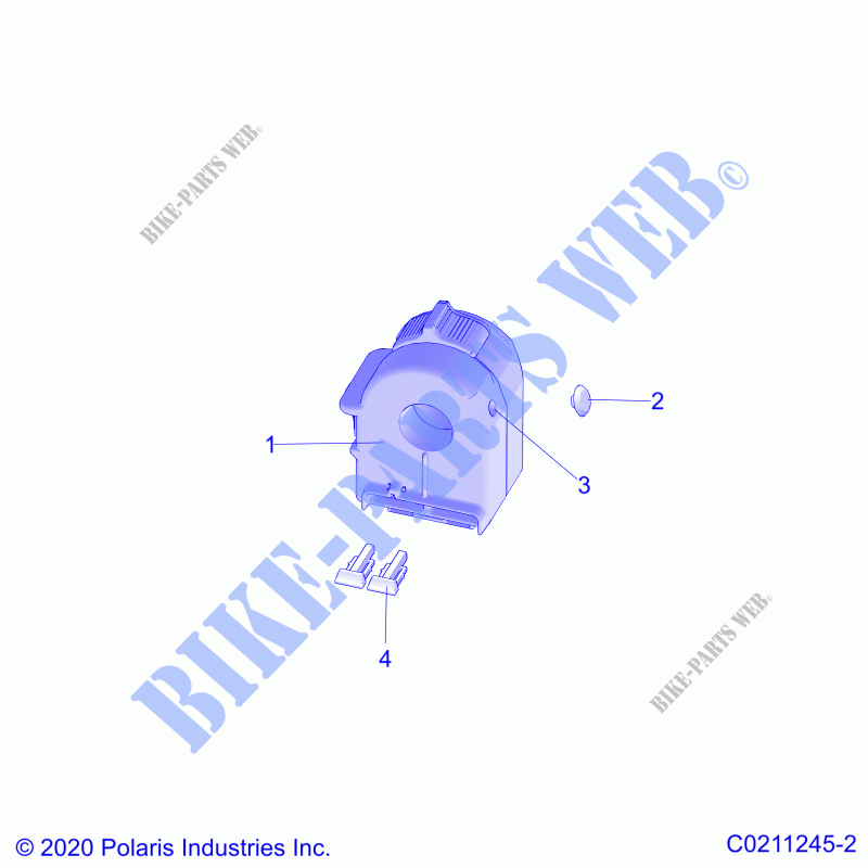 DIRECTION, CONTROLS, LEFT HAND CONTROLS   A21SHY57AL/BL/Z57AD/BD (C0211245 2) pour Polaris SPORTSMAN 570 SP TRAIL PACKAGE de 2021