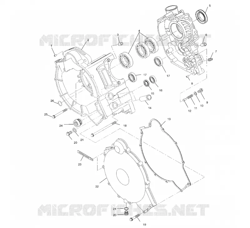 CARTERS MOTEUR - A00CH46CA (4954785478D005) Polaris ATV autre 2000 DIESEL  DIESEL - A00CH46CA