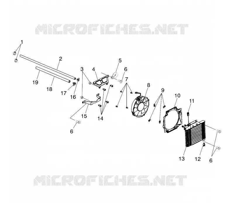 SYSTÈME REFROIDISSEMENT D'HUILE (If built after 1/01/00) - A00CD32AA (4949404940A012) Polaris ATV 325 2000 MAGNUM 325 4X4  MAGNUM 325 4X4 - A00CD32CA