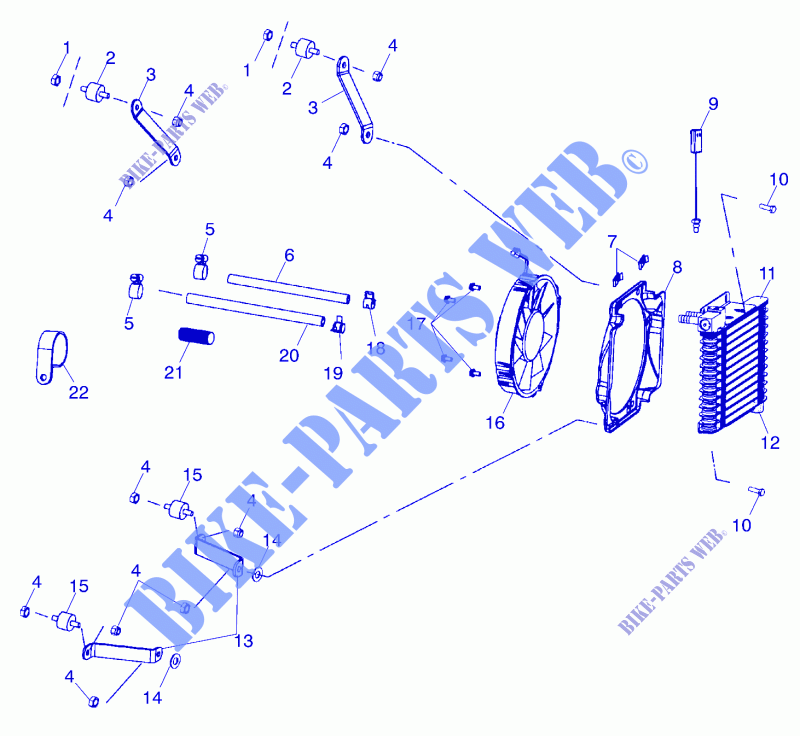 SYSTÈME REFROIDISSEMENT D'HUILE (If built before 1/01/00)   A00CD32AA (4949404940A011) pour Polaris MAGNUM 325 4X4 de 2000