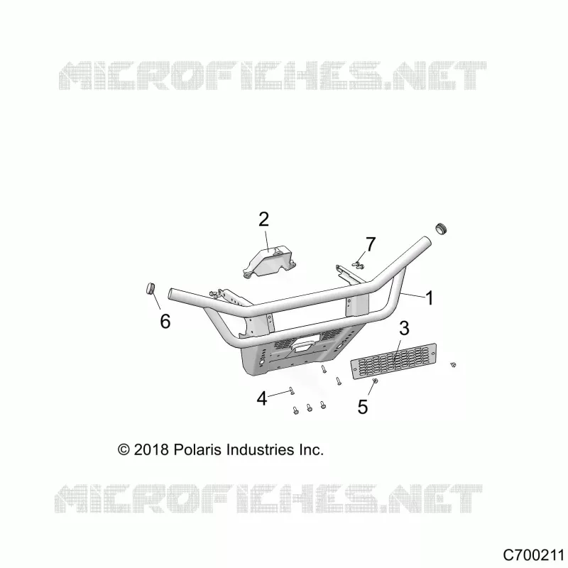 PARE CHOCS - R21MAAE4G8/G9 (C700211) Polaris RANGER ELECTRIC 2021 RANGER EV  RANGER EV