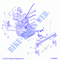 MOTEUR, MOUNTING   R21TAA99A1/A7/B1/B7 (C700602) pour Polaris RANGER 1000 FULL SIZE de 2021