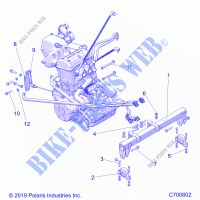 MOTEUR, MOUNTING   R21T6A99A1/B1 (C700602) pour Polaris RANGER CREW 1000 de 2021