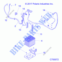 ELECTRICAL, BATTERIE   R21RSH99AC/BC (C700072) pour Polaris RANGER CREW XP 1000 TRAIL BOSS de 2021