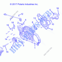 MOTEUR, MAG COVER MOUNT   R21RSV99AC/BC (C700126 2) pour Polaris RANGER CREW XP 1000 NORTHSTAR TRAIL BOSS de 2021