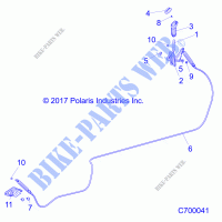 SYSTÃˆME DE TRANSMISSION, GEAR SELECTOR   R21RSV99AC/BC (C700041) pour Polaris RANGER CREW XP 1000 NORTHSTAR TRAIL BOSS de 2021