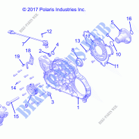 MOTEUR, MAG COVER MOUNT   R21RRV99AC/BC (C700126 2) pour Polaris RANGER XP 1000 NORTHSTAR EDITION TRAIL BOSS de 2021