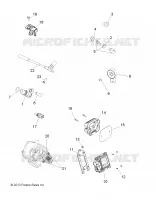 BOUTONS, CAPTEURS and ECM   A15SAA32EH (49ATVELECT14SP570) pour Polaris HAWKEYE 325 2X4 de 2015