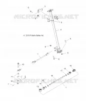 COLONNE DE DIRECTION   A15SAA32EH (49ATVDIRECTION11SP500) pour Polaris HAWKEYE 325 2X4 de 2015