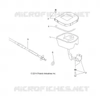DIRECTION, INSTRUMENTS, ACCELERATEUR ASM. AND CABLE   A15SAA32EH (49ATVINSTRUMENTS15HAWK) pour Polaris HAWKEYE 325 2X4 de 2015