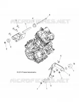 MOTEUR, SUPPORT MOTEUR   A15SAA32EH (49ATVMOTEURMTG15SPETX) pour Polaris HAWKEYE 325 2X4 de 2015