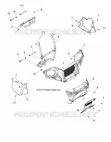PARE CHOCS AVANT AND MOUNTING   A15SAA32EH (49ATVPARE CHOCS15570A) pour Polaris HAWKEYE 325 2X4 de 2015