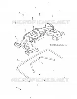 PORTE BAGAGES ARRIERE   A15SAA32EH (49ATVRACKMTGRR14570) pour Polaris HAWKEYE 325 2X4 de 2015