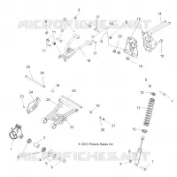 SUSPENSION ARRIERE   A15SAA32EH (49ATVSUSPRR13SP500) pour Polaris HAWKEYE 325 2X4 de 2015