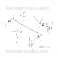 SYSTÈME DE TRANSMISSION, SELECTEUR DE VITESSE   A15SAA32EH (49ATVGEARSELECT14SP570HD) pour Polaris HAWKEYE 325 2X4 de 2015
