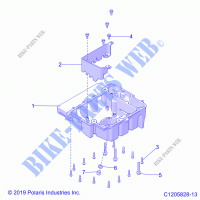 MOTEUR, OIL PAN   Z21N4E92AX/AG/BG/BX (C1205828 13) pour Polaris RZR XP 4 TURBO de 2021