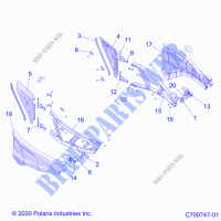 PORTESS   Z21PAE92AE/AN/BE/BN/L92AL/AT/BL/BT (C700747) pour Polaris RZR TURBO S de 2021