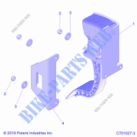 MOTEUR, THROTTLE PEDAL    Z21P4E92AE/AN/BE/BN/L92AL/AT/BL/BT (C701027 3) pour Polaris RZR TURBO S 4 de 2021